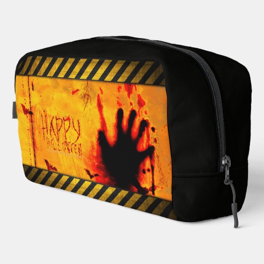 SlipperyJoe's erschütternde Halloween-Szene-Fleder Waschbeutel (Rechte Ecke)
