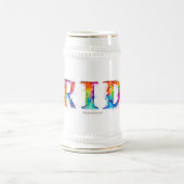 SlipperyJoe's farbenfrohe kreative Pride-themed Te Bierglas (Mittel)
