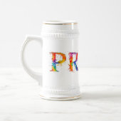 SlipperyJoe's farbenfrohe kreative Pride-themed Te Bierglas (Links)