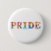 SlipperyJoe's farbenfrohe kreative Pride-themed Te Button (Vorderseite)