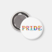 SlipperyJoe's farbenfrohe kreative Pride-themed Te Magnet (Vorderseite/Rückseite)
