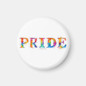 SlipperyJoe's farbenfrohe kreative Pride-themed Te Magnet (Vorne)