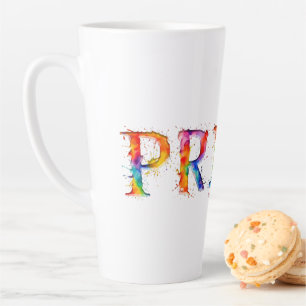 SlipperyJoe's farbenfrohe kreative Pride-themed Te Milchtasse
