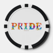 SlipperyJoe's farbenfrohe kreative Pride-themed Te Pokerchips (Vorderseite)