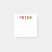 SlipperyJoe's farbenfrohe kreative Pride-themed Te Post-it Klebezettel (Vorderseite)