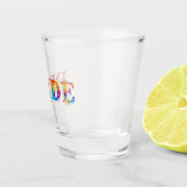 SlipperyJoe's farbenfrohe kreative Pride-themed Te Schnapsglas (Rechts)
