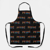 SlipperyJoe's farbenfrohe kreative Pride-themed Te Schürze (Vorderseite)