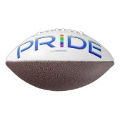 SlipperyJoe's farbenfroher Pride Wort fett metalli Football (Gedreht 270)