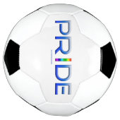 SlipperyJoe's farbenfroher Pride Wort fett metalli Fußball (Gedreht)