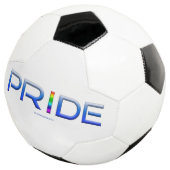 SlipperyJoe's farbenfroher Pride Wort fett metalli Fußball (Dreiviertel)
