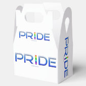 SlipperyJoe's farbenfroher Pride Wort fett metalli Geschenkschachtel (Geöffnet)