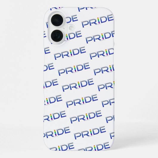 SlipperyJoe's farbenfroher Pride Wort fett metalli iPhone Hülle (Rückseite)