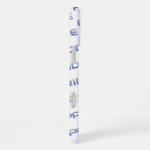 SlipperyJoe's farbenfroher Pride Wort fett metalli iPhone Hülle (Rechte Seite)