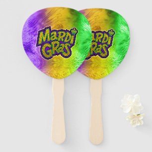 SlipperyJoe's festives Mardi Gras-Themen-Kronenver Fächer