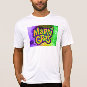 SlipperyJoe's festives Mardi Gras-Themenkrone vers T-Shirt