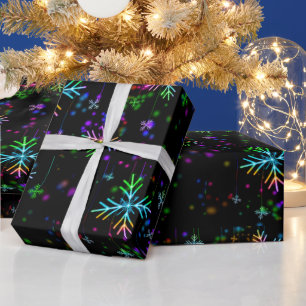 SlipperyJoe's festliche lebendige Weihnachtsatmosp Geschenkpapier