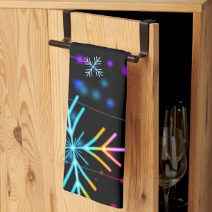 SlipperyJoe's festliche lebendige Weihnachtsatmosp Geschirrtuch