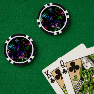 SlipperyJoe's festliche lebendige Weihnachtsatmosp Pokerchips