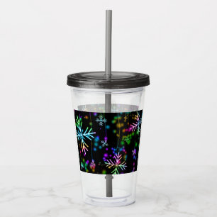 SlipperyJoe's festliche lebhafte Weihnachtsatmosph Acryltrinkbecher