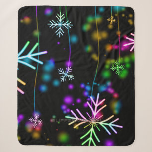 SlipperyJoe's festliche lebhafte Weihnachtsatmosph Sherpadecke