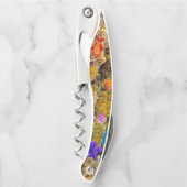 SlipperyJoe's Fish Pride tropisch-grüne blaue Purp Kellnermesser (Vorderseite)