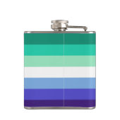 SlipperyJoe's Flag für Gay Men, die alle einschlie Flachmann (Rückseite)