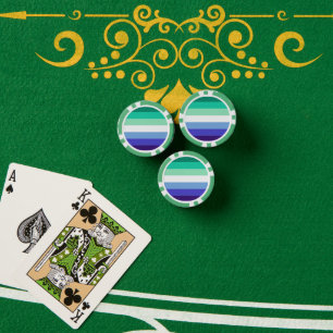SlipperyJoe's Flag für Gay Men, die alle einschlie Pokerchips