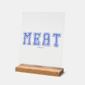 SlipperyJoe's Fleisch rawness toughness ungleichmä Acrylschild (Winkel)