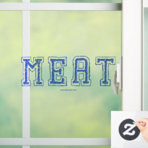 SlipperyJoe's Fleisch rawness toughness ungleichmä Fensteraufkleber