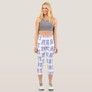 SlipperyJoe's Fleischroheit Unebenheit Härte hebt  Capri Leggings