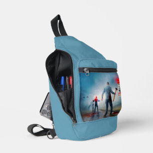 SlipperyJoe's frohes Halloween leuchtende Augen Zo Crossbody Bag