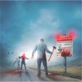 SlipperyJoe's fröhliche Halloween-Zombies Aufkleber (Vorderseite)