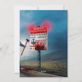 SlipperyJoe's fröhliche Halloween-Zombies Feiertagskarte (Rückseite)