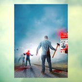 SlipperyJoe's fröhliche Halloween-Zombies Fensteraufkleber (Blatt 3)