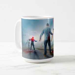 SlipperyJoe's fröhliche Halloween-Zombies Kaffeetasse