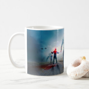 SlipperyJoe's fröhliche Halloween-Zombies Kaffeetasse