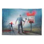 SlipperyJoe's fröhliche Halloween-Zombies Kissenbezug (Rückseite)