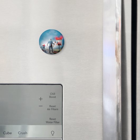 SlipperyJoe's fröhliche Halloween-Zombies Magnet (In Situ (Kühlschrank))