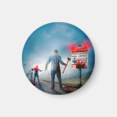 SlipperyJoe's fröhliche Halloween-Zombies Magnet (Vorne)