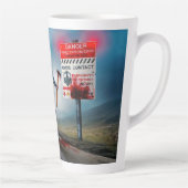 SlipperyJoe's fröhliche Halloween-Zombies Milchtasse (Rechts)