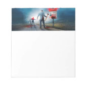 SlipperyJoe's fröhliche Halloween-Zombies Notizblock (Vorderseite)