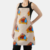 SlipperyJoe's fun cartoon-style Thanksgiving desig Schürze (InSitu)