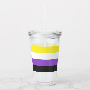 SlipperyJoe's Gay-Geschenke aus dem nichtbinären P Acryltrinkbecher