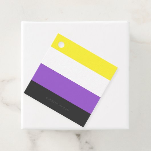 SlipperyJoe's Gay-Geschenke aus dem nichtbinären P Geschenkanhänger (Beispiel)