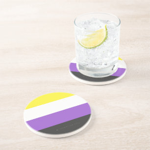 SlipperyJoe's Gay-Geschenke aus dem nichtbinären P Getränkeuntersetzer