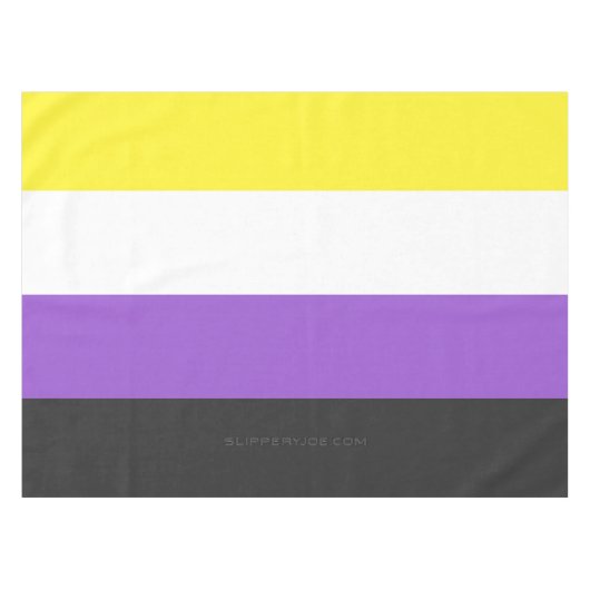 SlipperyJoe's Gay-Geschenke aus dem nichtbinären P Tischdecke (Vorderseite (Horizontal))
