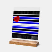 SlipperyJoe's Gay Leather Pride Fahne schwarze Kön Acrylschild (Winkel)