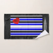 SlipperyJoe's Gay Leather Pride Fahne schwarze Kön Badhandtuch Set (Handtuch)