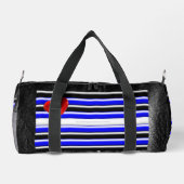 SlipperyJoe's Gay Leather Pride Fahne schwarze Kön Duffle Bag (Rückseite)