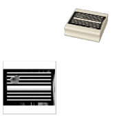 SlipperyJoe's Gay Leather Pride Fahne schwarze Kön Gummistempel (Stempel)